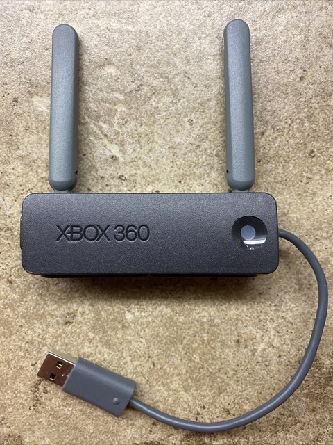 Microsoft Xbox 360 Black Wireless N Network Adapter 1398 for sale 