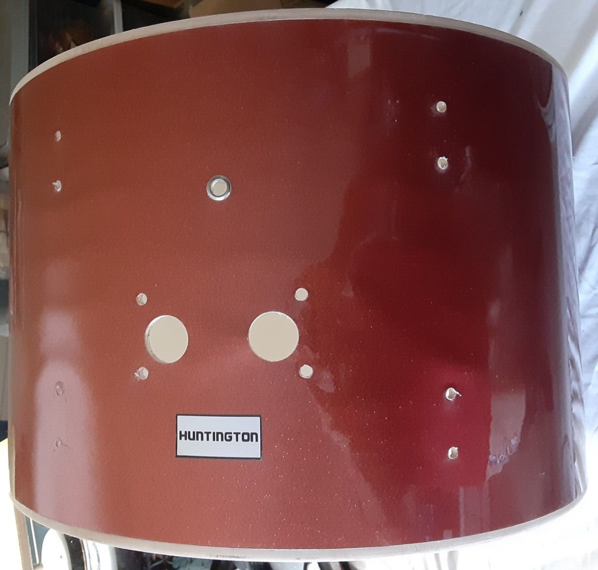 Huntington Drum SHELL Pack of 4: 22" bass, 14" snare, 2 toms, orange sparkle