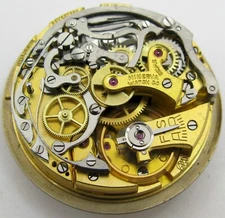 Minerva chronograph watch  17 j. movement in working order for project parts