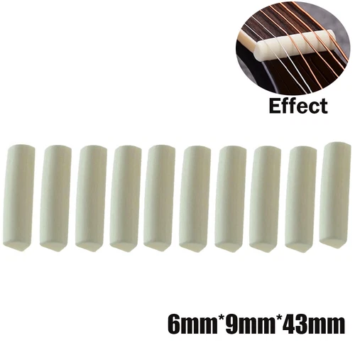 Guitar Bone Saddle Bone Bridge Pins Guitar Luthier Saddle for Gibson Fender New