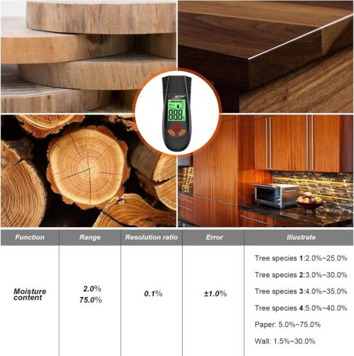 Misuratore Di Umidità Professionale Legno Pareti Pavimenti Display LCD - Foto 7 di 7