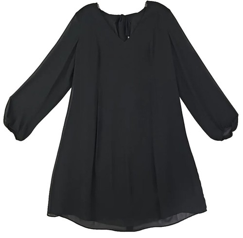 INC International Concepts ~Woman Size M~ Black Back Bow Dress Long Sleeve NWT. - Picture 12 of 12