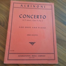 Concerto in D minor, hautbois et piano de Tomaso Albinoni - Partition