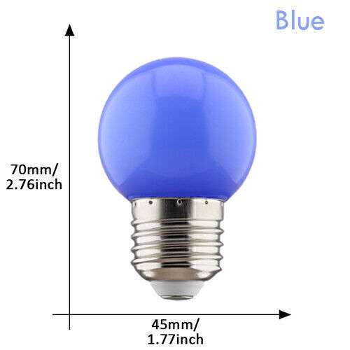 20pcs E27 LED Lampe Birne Leuchtmittel farbig bunt 3W Deko Lampe rot blau grün - Bild 19 von 36