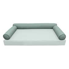 |COVER ONLY| STYLE 6 Full Bolster Pillow Daybed Porch Swing Contrast Trim AD002
