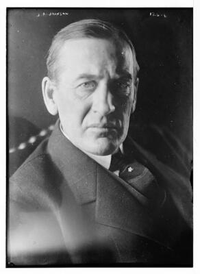 J.A. Johnson portrait bust c1900 Large Historic Old Photo