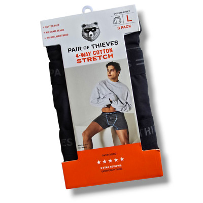 Pair of Thieves 4-way stretch Cotton Boxer Briefs -3 pack