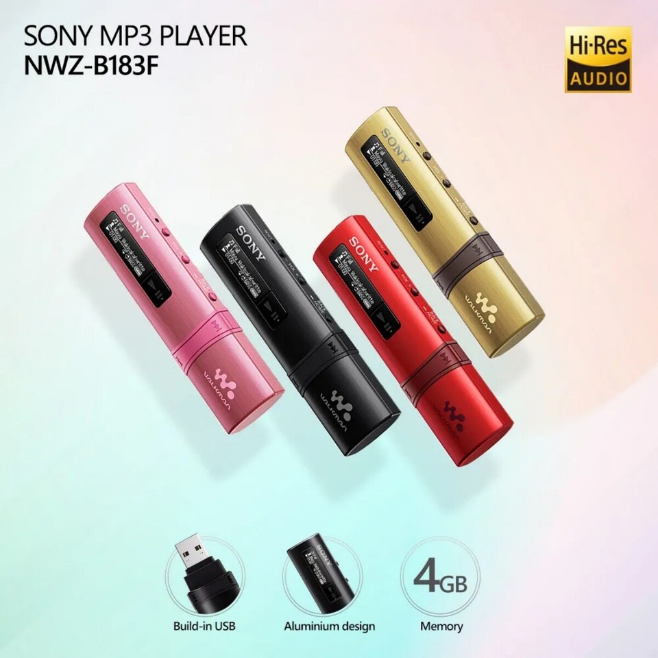 Red Sony MP3 NWZ B183F Protable Music Player 4GB Walkman USB MP3 Player red-sony-mp3-nwz-b183f-protable-music-player-4gb-walkman-usb-mp3-player