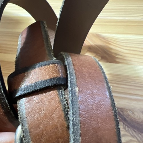 fossil brown leather belt womens large - Picture 13 of 14