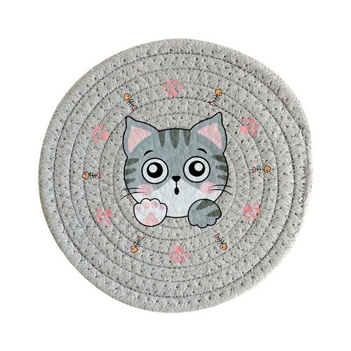 8Pc Cotton Woven Coasters w/ Meal Holder High-Temperature Resistant Cup Coaster - Picture 26 of 31
