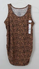 Time and Tru Women’s Maternity Tank Top Leopard Multisize NWT