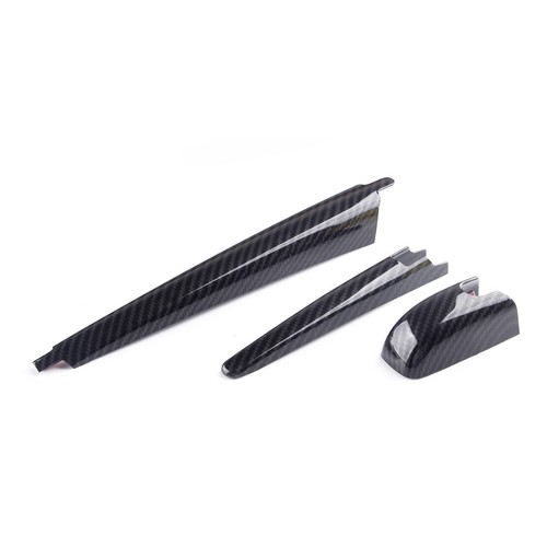 3Pcs Carbon Fiber Style Rear Wiper Cover Decor Fit For Dodge Durango SUV 2011-20 - Bild 3 von 7