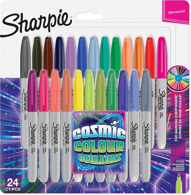 Sharpie  COSMIC COLOR  Fine Tip Permanent Marker  24-count   NEW