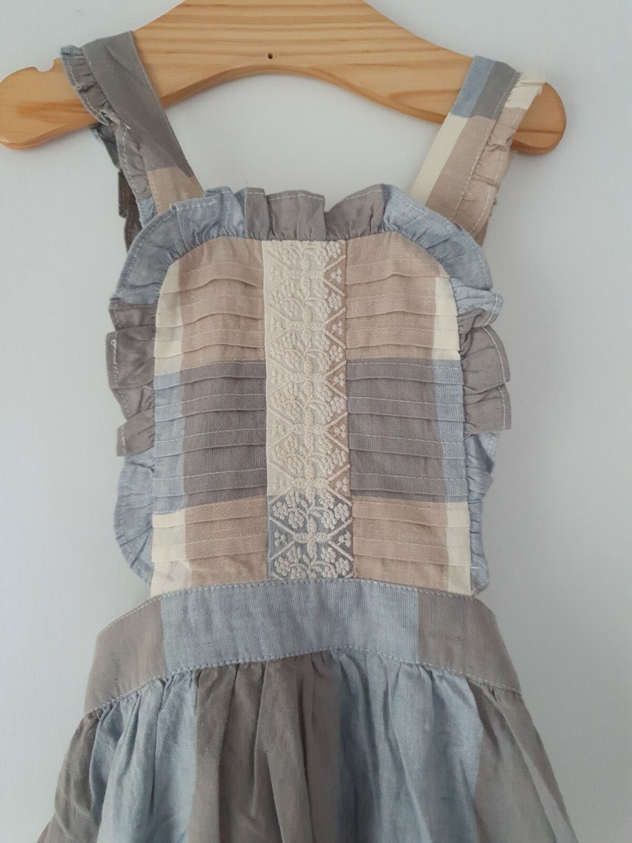 Apolina Bessie Pinafore Cazan Stripe 3-5