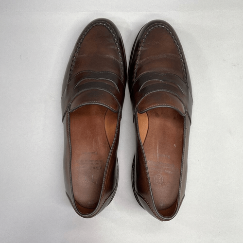 Allen Edmonds Randolph Penny Loafers Men's Size 10 Brown Leather Slip On Shoes - Picture 8 of 12