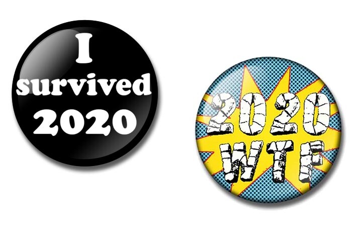 25/38/59mm I Survived 2020 Pandemic Badge Magnet Bottle Opener
