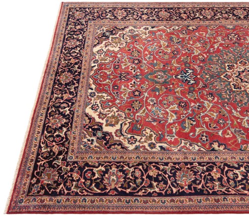Najafabad Tissé à la Main Tapis de Perse 336x219 cm-Orient, Tapis, , Rouge - Imagen 9 de 13