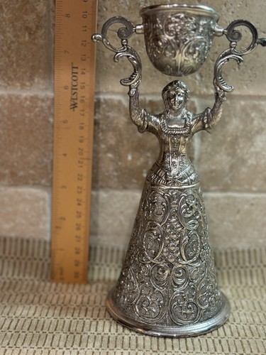 Calice matrimonio doppia coppa placcato argento vintage brindisi donna tazza Giappone