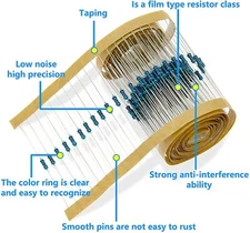 10 PCS 1/4w(0.25 watt) 1% metal film resistors Over200 Various Value YOU CHOOSE