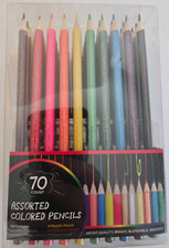 Assorted Colored Pencils - 70 Count Set - For Drawing, Art School Brand New