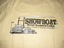 Vintage 1970's Las Vegas Showboat Casino Ringer T Shirt Sz L Fremont Street 