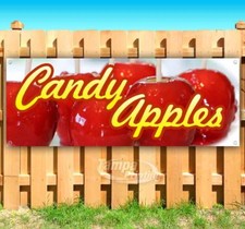 CANDY APPLES Advertising Vinyl Banner Flag Sign Many Sizes CARNIVAL SB08723