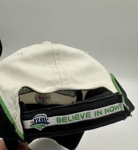 VTG Steelers 2008 AFC Champions Hat Cap Distressed Strapback Adjustable - Picture 7 of 7