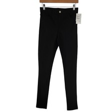 Nordstrom Girls Ponte Pants Size 16 Black Stretch Mid Rise Skinny Leggings