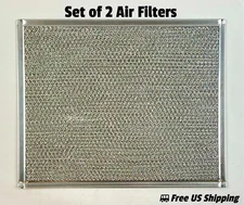 EZ Kleen Metal Mesh Air Filter 14" x 11-3/8" x 3/16" 697A-R2757 Set of 2