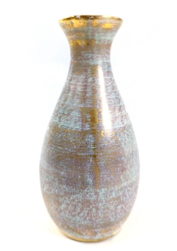 Vintage Stangl Pottery Granada Gold Vase Mid Century MCM #3981 22K Gold 6.5"
