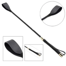 54Cm Black PU Leather Bondage paddle with Sword Handle Flogger Flirting Slave SM