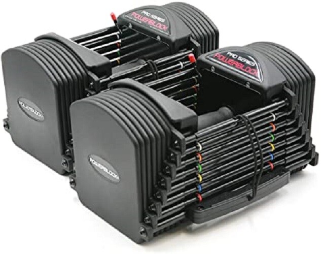 Powerblock 5010009601 Elite EXP Adjustable Dumbbell Set Black for