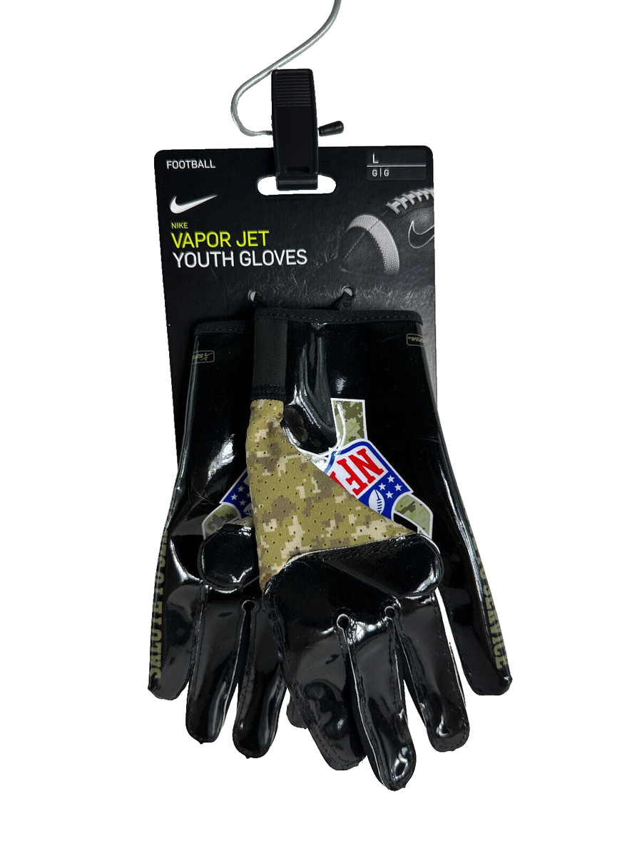 Nike Football Vapor Jet Gloves NFL Logo Salute to Service Camo - Main Image