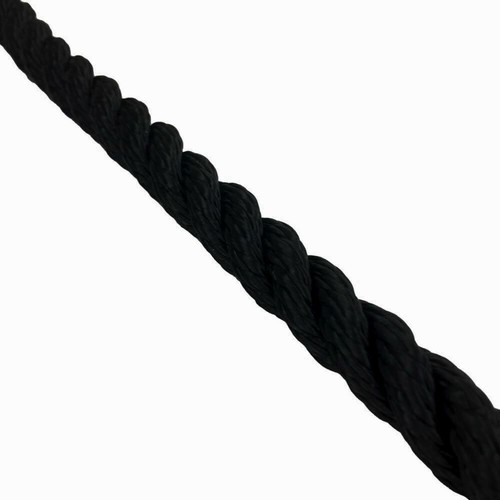 14mm Black 3 Strand Nylon Rope x 55m On A Reel, Anchor, Boat Mooring, Yacht - Picture 5 of 6