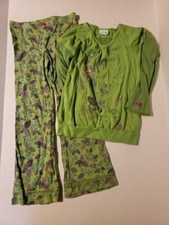 Naartjie Girl 7 Xl 2pc Lot Green Pink Purple Cotton Top Legging Pant Set