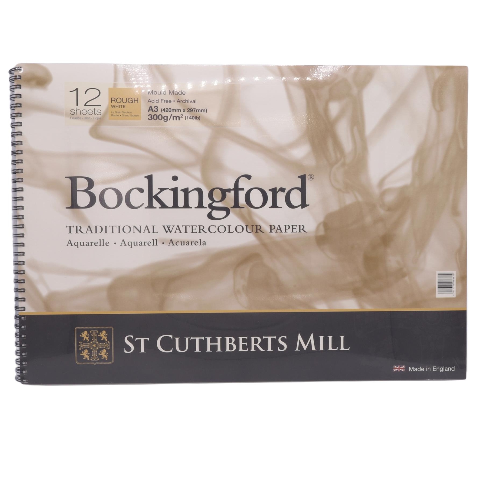 Bockingford Watercolour Pad Spiral Bound A3 Rough