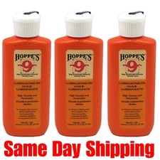 Hoppes 2.25oz Lubricating Oil Lubricant  Gun Firearm Cleaning  Hoppe's 3 pack