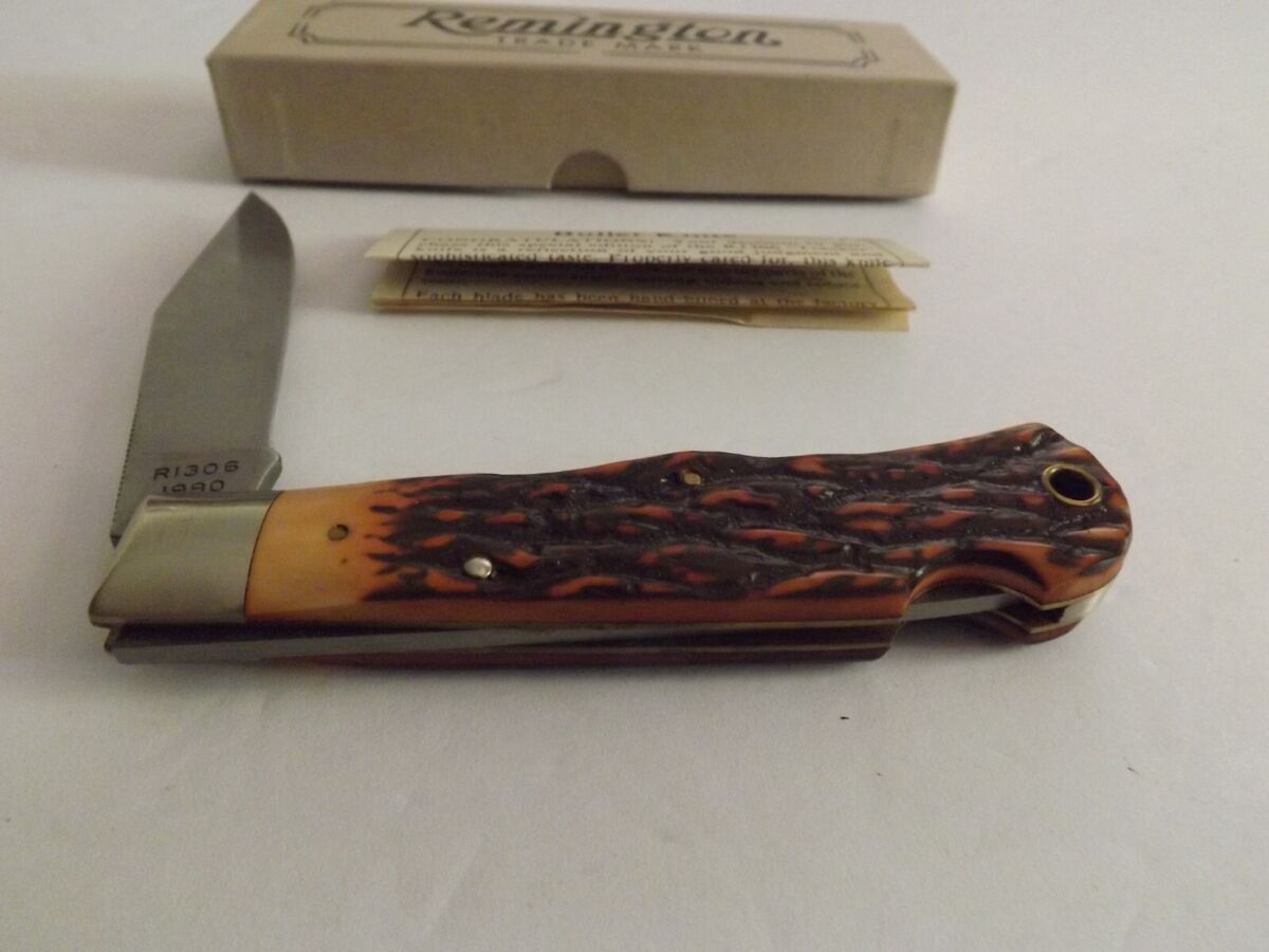 Vintage Remington 1990 Tracker Bullet Knife #R1306 New In Vintage Remington 1990 Tracker Bullet Knife #R1306 New In
