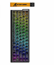 Attack Shark X68 HE Magnetic RGB Wired Gaming Keyboard, Black UK QWERTY