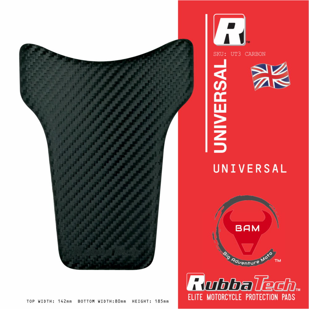 RubbaTech universal plain rubber tank pad for motorcycles