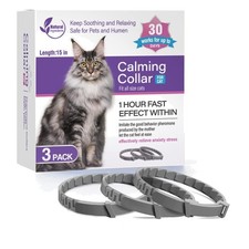 Comfortable and Safe Calming Collars for Cats - 3 Pack with Plant Essential Oils