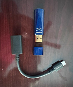 Dragonfly DragonFly Cobalt USB DAC Headphone Adapter Amplifier, Blue