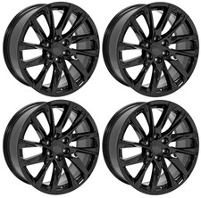 New Set Of 4 22 X 9 Black Alloy Wheel Rim 2021-2025 For Cadillac Escalade Esv