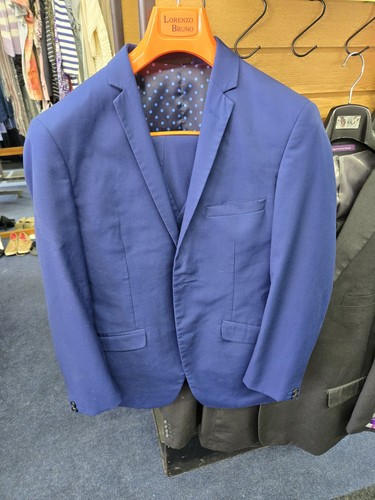 Wow Stunning Wow Brand New Lorenzo Bruno 3 Piece Vested Suit 38 Long 32 Waist
