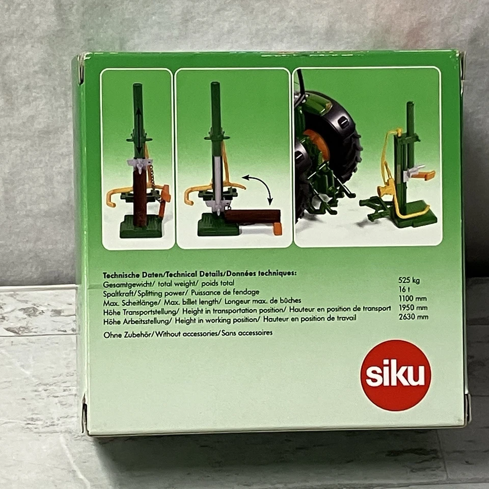 SIKU Nº 2468 Escala 1:32 DIVISOR DE TRONCOS Independiente o Montaje en Tractor Troncos NUEVO Foto 3 de 4