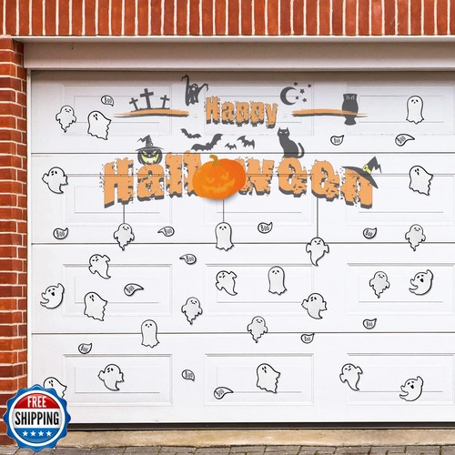 Chinco 36 Pcs Halloween Ghost Car Magnets Reflective Ghost Boo Refrigerator A - Picture 4 of 5