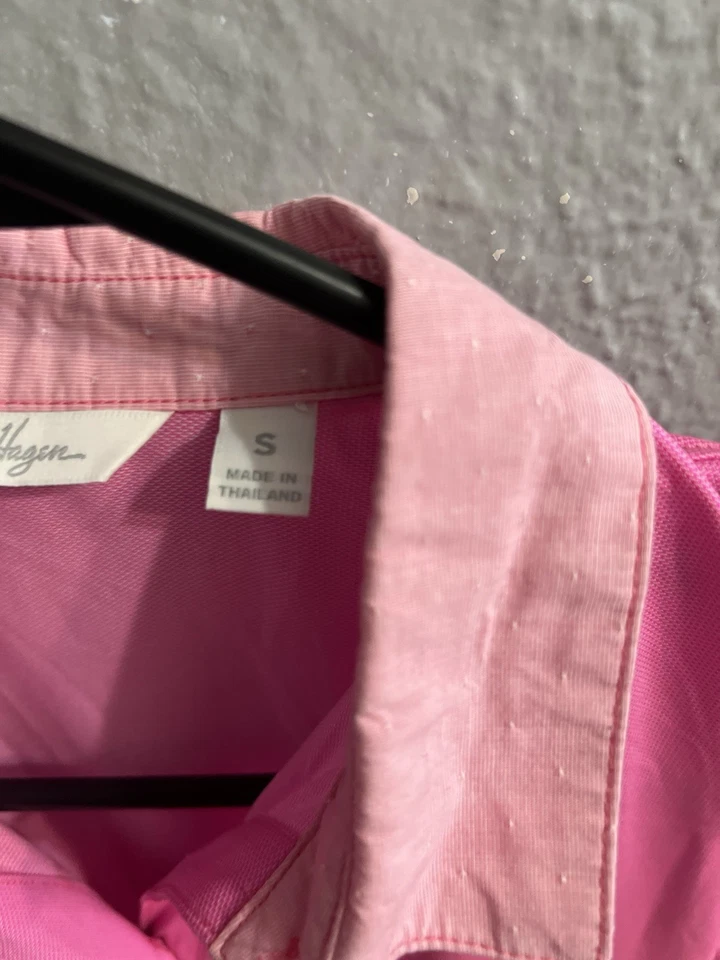 Camisa de golf para mujer Dama Hagen rosa sin mangas talla pequeña Foto 4 de 4