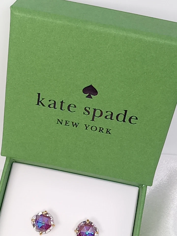 Aretes Kate Spade New York Razzle Dazzle tono dorado nuevos con etiquetas Foto 3 de 4