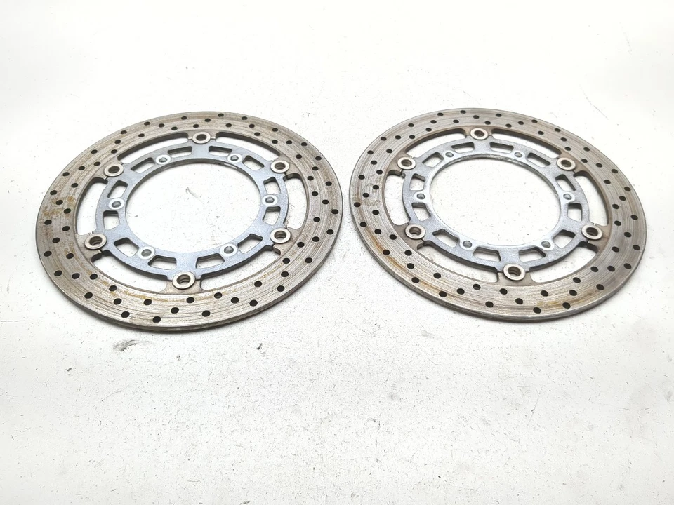 06 07 Juego de rotores de freno de disco delanteros Yamaha Stratoliner Roadliner XV1900 XV19 par Foto 2 de 4