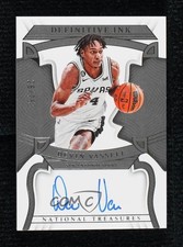 2022-23 Panini National Treasures Definitive Ink 26/75 Devin Vassell Auto 11o2